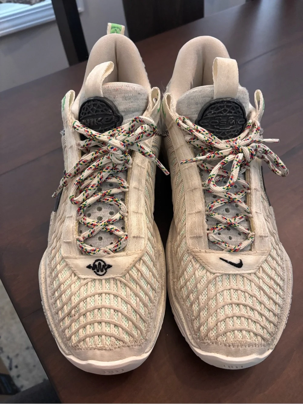 Nike Cosmic Unity Cream and Black Running Shoes